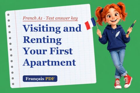 Visiting and Renting Your First Apartment – French A1 test answer key with Zoé, the Français PDF coach