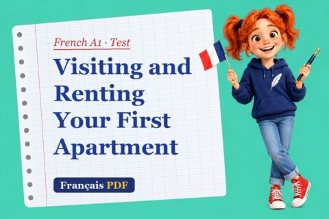 Visiting and Renting Your First Apartment – French A1 test with Zoé, the Français PDF coach