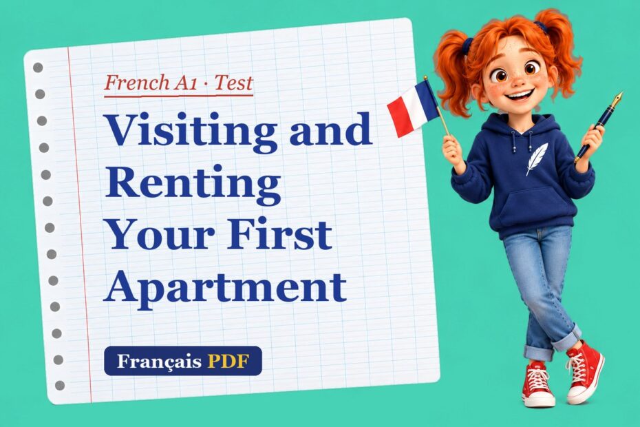 Visiting and Renting Your First Apartment – French A1 test with Zoé, the Français PDF coach