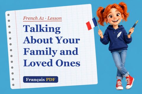 Talking About Your Family and Loved Ones – French A1 lesson with Zoé, the Français PDF coach
