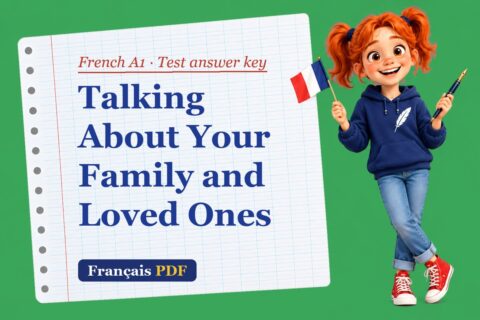 Talking About Your Family and Loved Ones – French A1 test answer key with Zoé, the Français PDF coach