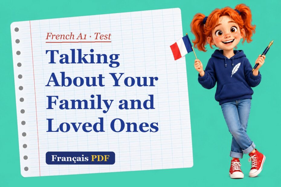 Talking About Your Family and Loved Ones – French A1 test with Zoé, the Français PDF coach