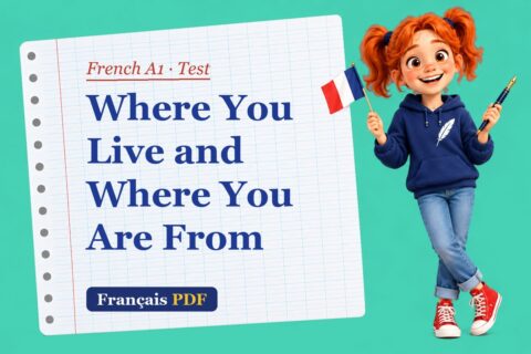 Where You Live and Where You Are From – French A1 test with Zoé, the Français PDF coach