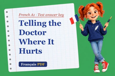 Telling the Doctor Where It Hurts – French A1 test answer key with Zoé, the Français PDF coach