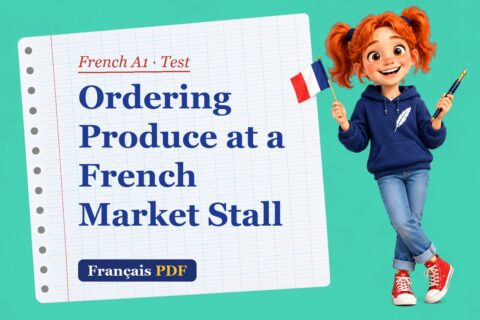 Ordering Produce at a French Market Stall – French A1 test with Zoé, the Français PDF coach