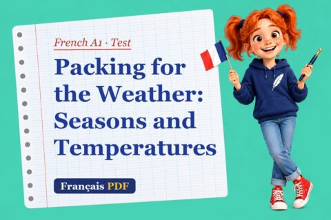 Packing for the Weather: Seasons and Temperatures – French A1 test with Zoé, the Français PDF coach