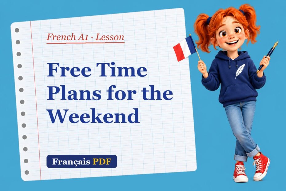 Free Time Plans for the Weekend – French A1 lesson with Zoé, the Français PDF coach