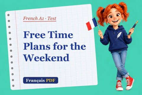 Free Time Plans for the Weekend – French A1 test with Zoé, the Français PDF coach