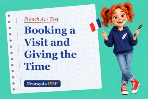 Booking a Visit and Giving the Time – French A1 test with Zoé, the Français PDF coach