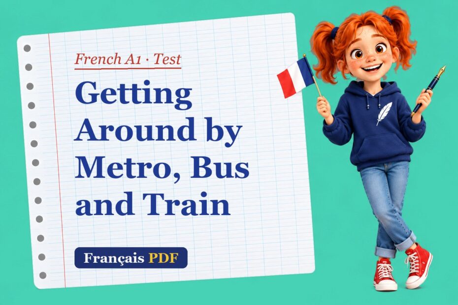 Getting Around by Metro, Bus and Train – French A1 test with Zoé, the Français PDF coach