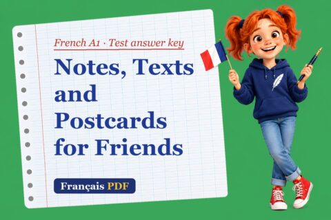 Notes, Texts and Postcards for Friends – French A1 test answer key with Zoé, the Français PDF coach
