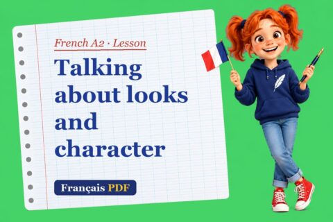 Talking about looks and character – French A2 lesson with Zoé, the Français PDF coach