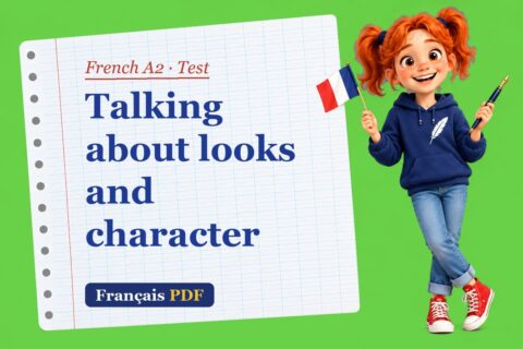 Talking about looks and character – French A2 test with Zoé, the Français PDF coach