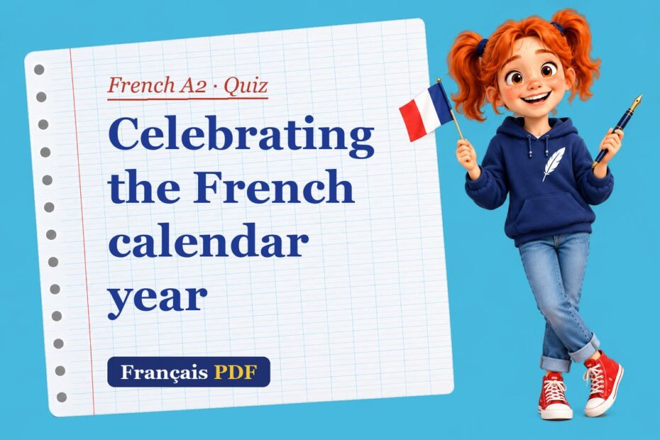 Celebrating the French calendar year – French A2 quiz with Zoé, the Français PDF coach