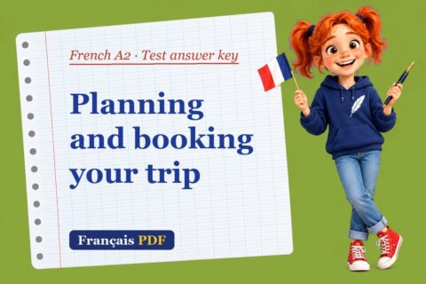 Planning and booking your trip – French A2 test answer key with Zoé, the Français PDF coach