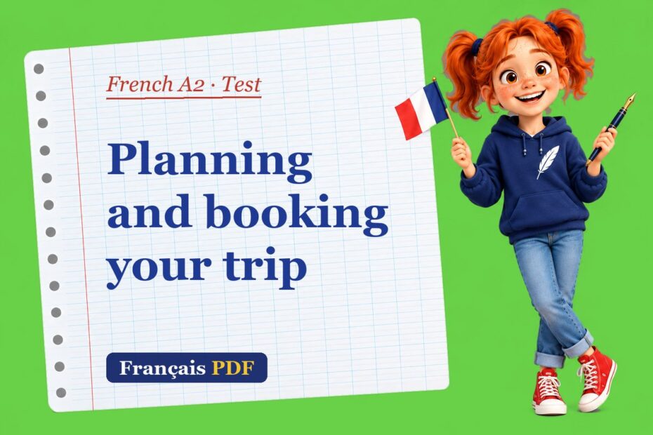 Planning and booking your trip – French A2 test with Zoé, the Français PDF coach