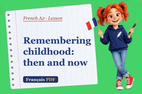 Remembering childhood: then and now – French A2 lesson with Zoé, the Français PDF coach
