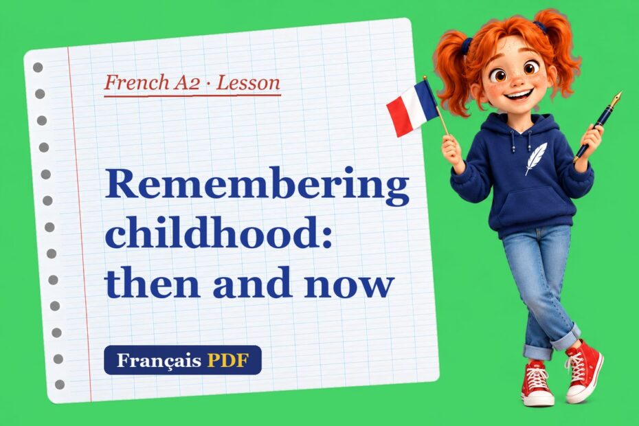 Remembering childhood: then and now – French A2 lesson with Zoé, the Français PDF coach
