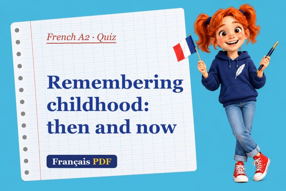 Remembering childhood: then and now – French A2 quiz with Zoé, the Français PDF coach