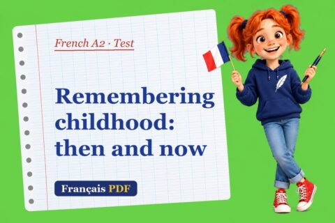 Remembering childhood: then and now – French A2 test with Zoé, the Français PDF coach