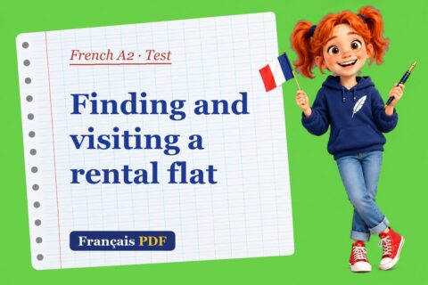 Finding and visiting a rental flat – French A2 test with Zoé, the Français PDF coach