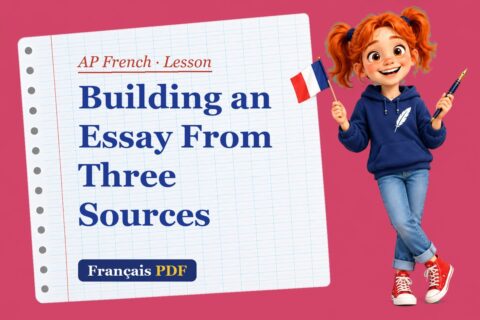 Building an Essay From Three Sources – AP French lesson with Zoé, the Français PDF coach