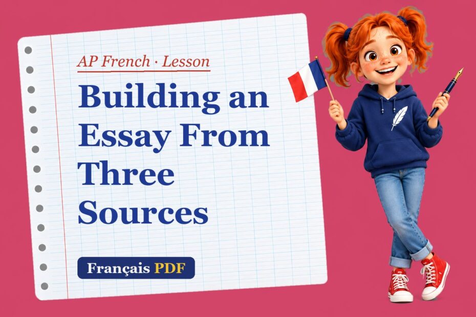 Building an Essay From Three Sources – AP French lesson with Zoé, the Français PDF coach