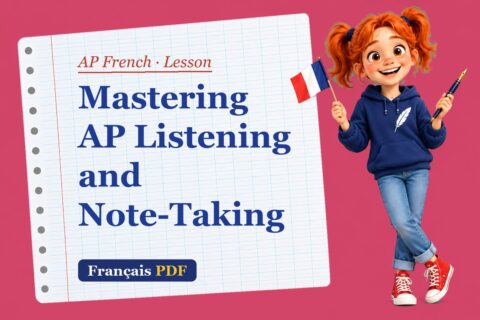 Mastering AP Listening and Note-Taking – AP French lesson with Zoé, the Français PDF coach