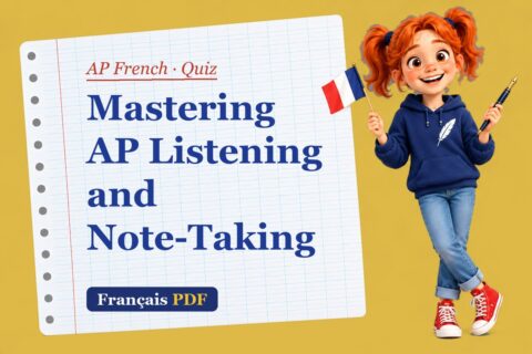 Mastering AP Listening and Note-Taking – AP French quiz with Zoé, the Français PDF coach
