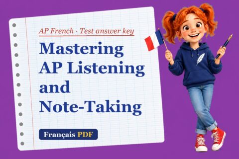 Mastering AP Listening and Note-Taking – AP French test answer key with Zoé, the Français PDF coach