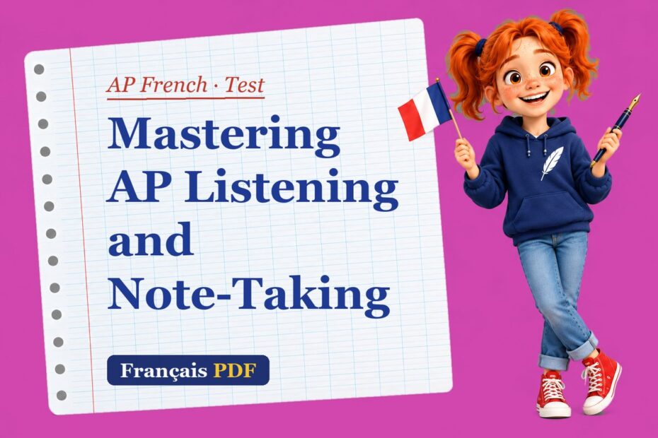 Mastering AP Listening and Note-Taking – AP French test with Zoé, the Français PDF coach