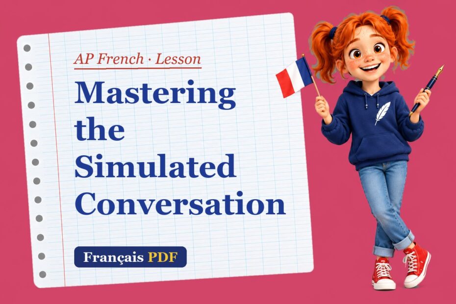 Mastering the Simulated Conversation – AP French lesson with Zoé, the Français PDF coach