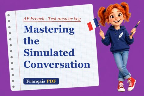 Mastering the Simulated Conversation – AP French test answer key with Zoé, the Français PDF coach