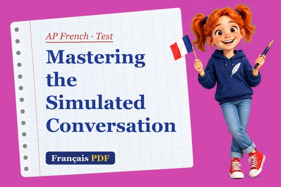 Mastering the Simulated Conversation – AP French test with Zoé, the Français PDF coach