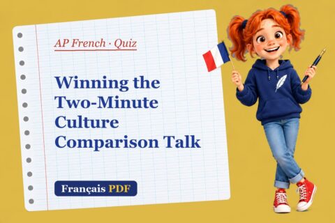 Winning the Two-Minute Culture Comparison Talk – AP French quiz with Zoé, the Français PDF coach