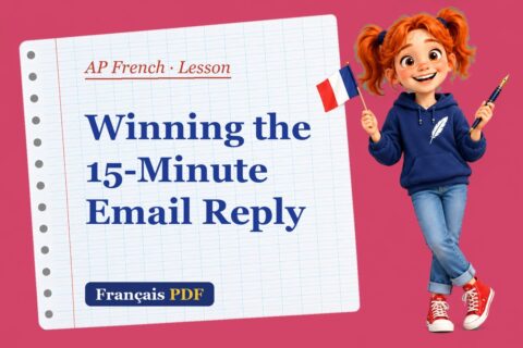 Winning the 15-Minute Email Reply – AP French lesson with Zoé, the Français PDF coach