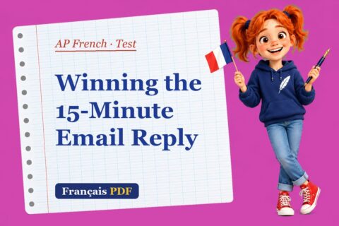 Winning the 15-Minute Email Reply – AP French test with Zoé, the Français PDF coach