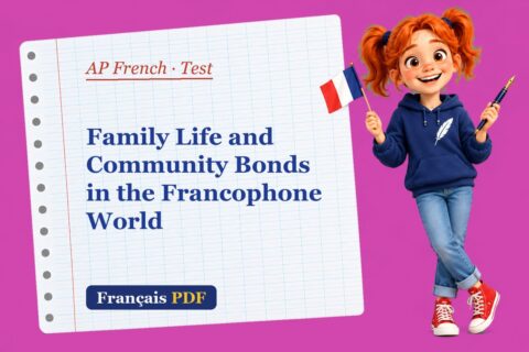 Family Life and Community Bonds in the Francophone World – AP French test with Zoé, the Français PDF coach