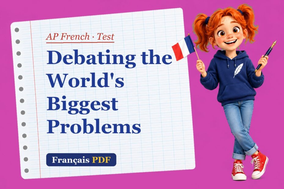 Debating the World's Biggest Problems – AP French test with Zoé, the Français PDF coach