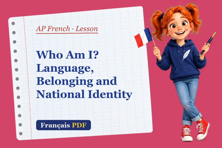 Who Am I? Language, Belonging and National Identity – AP French lesson with Zoé, the Français PDF coach