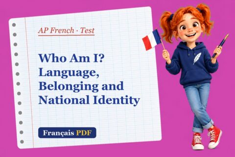Who Am I? Language, Belonging and National Identity – AP French test with Zoé, the Français PDF coach
