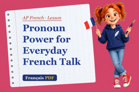 Pronoun Power for Everyday French Talk – AP French lesson with Zoé, the Français PDF coach