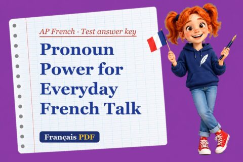 Pronoun Power for Everyday French Talk – AP French test answer key with Zoé, the Français PDF coach