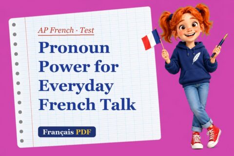 Pronoun Power for Everyday French Talk – AP French test with Zoé, the Français PDF coach