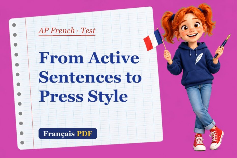 From Active Sentences to Press Style – AP French test with Zoé, the Français PDF coach