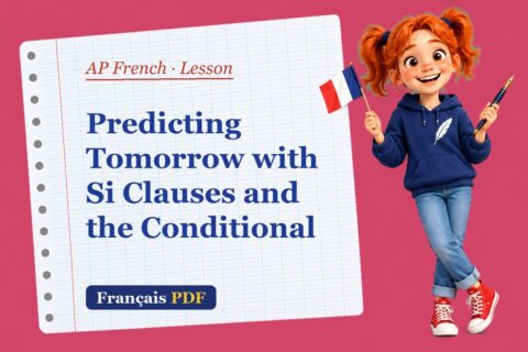 Predicting Tomorrow with Si Clauses and the Conditional – AP French lesson with Zoé, the Français PDF coach