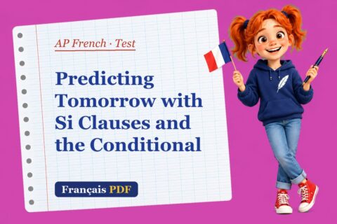 Predicting Tomorrow with Si Clauses and the Conditional – AP French test with Zoé, the Français PDF coach