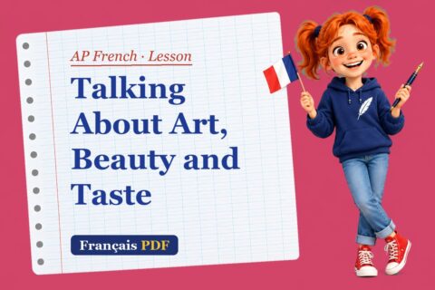 Talking About Art, Beauty and Taste – AP French lesson with Zoé, the Français PDF coach