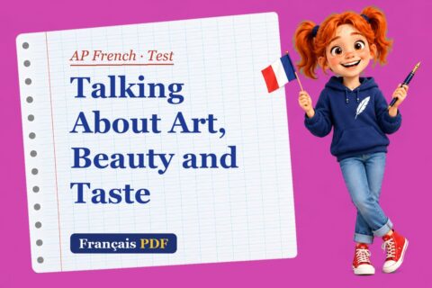 Talking About Art, Beauty and Taste – AP French test with Zoé, the Français PDF coach