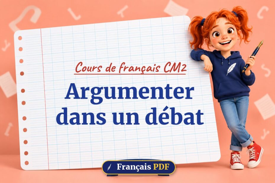 Argumenter dans un débat : cours de français cm2, illustration Français PDF